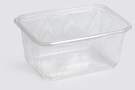 D 500 g derin köşeli gıda kabı