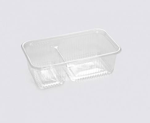 1000 g federli iki bölmeli gıda kabı